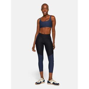 OUTDOOR VOICES Warm-Up Two Tone Blue Black High Rise 3/4 Leggings, Size XS